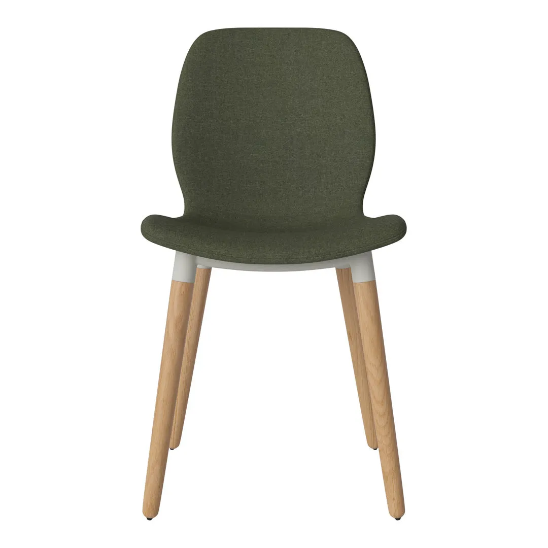 Seed Dining Chair - Upholstered - Oiled Oak Base