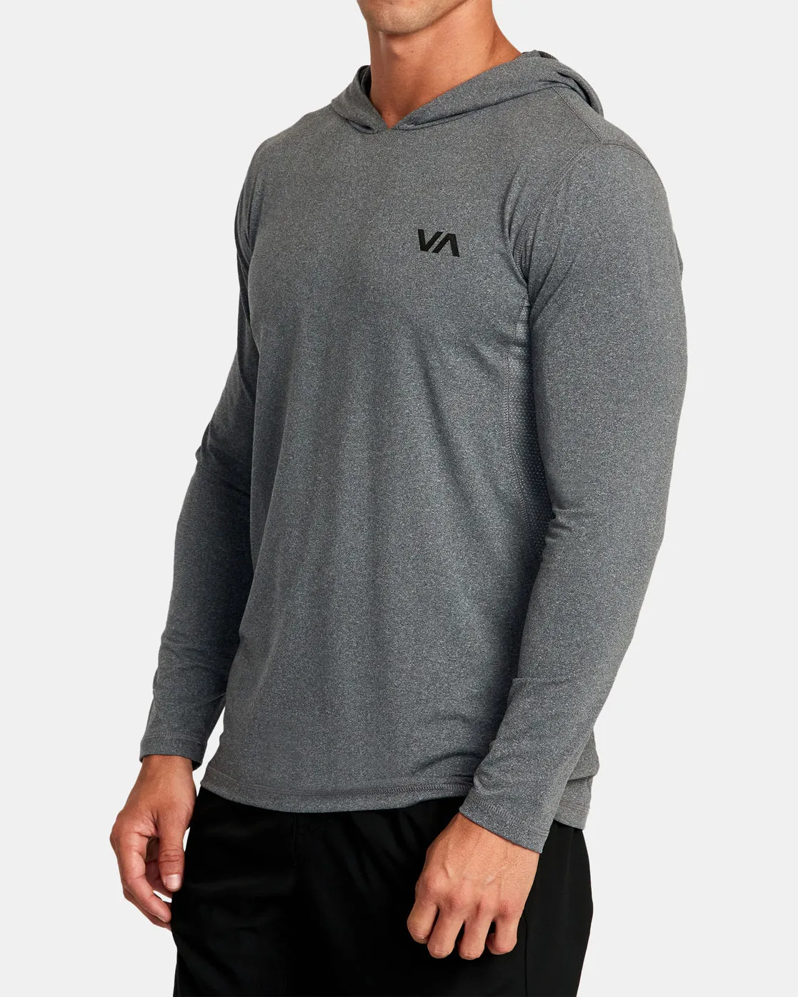 Sport Vent Technical Hooded Top - Charcoal Heather