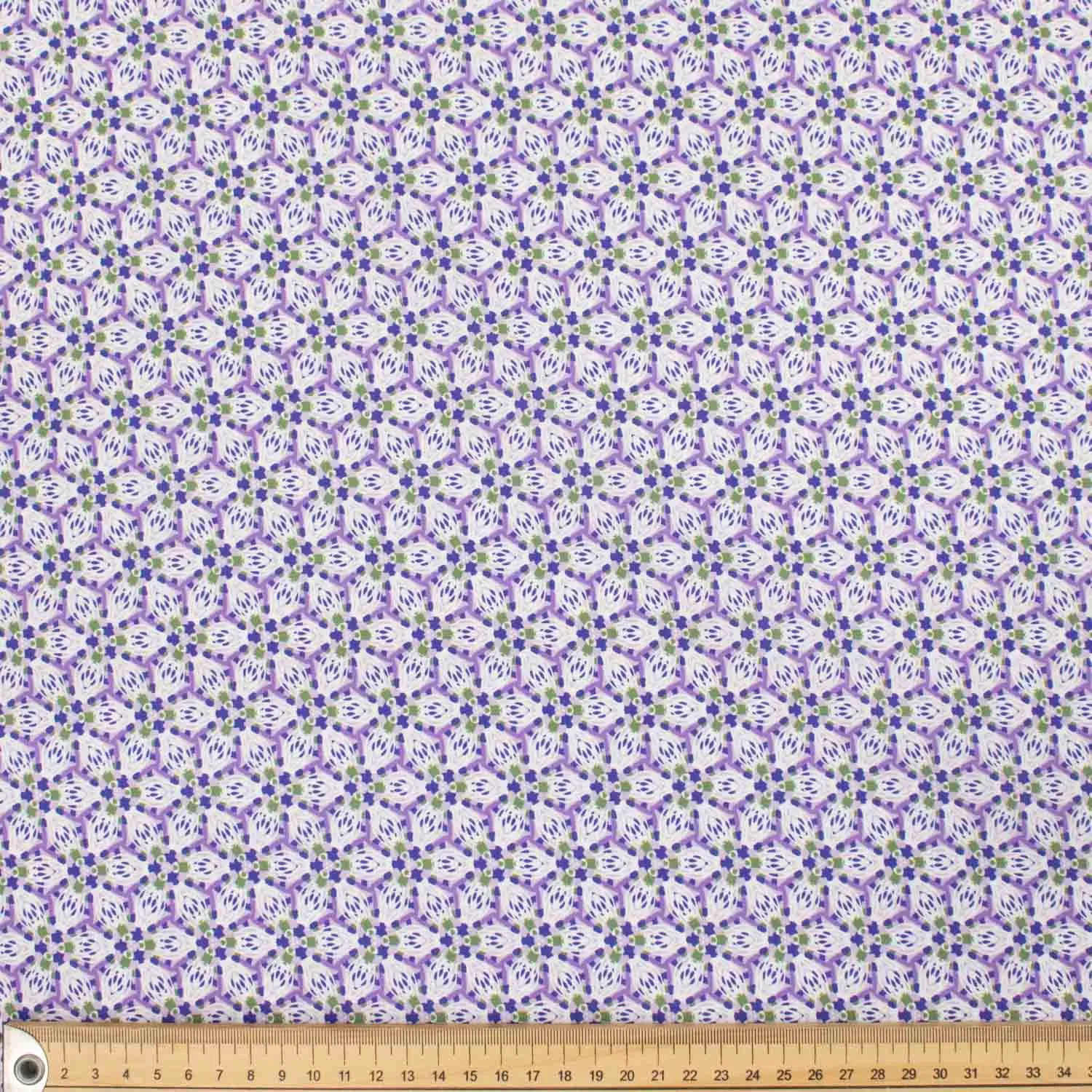 Spring Blooms Collection #02 Purple Floral Cotton Prints