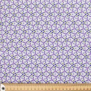 Spring Blooms Collection #02 Purple Floral Cotton Prints