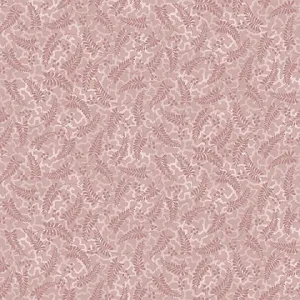 Stof Fabrics Colourflow Purple Fern Leaves Cotton Prints