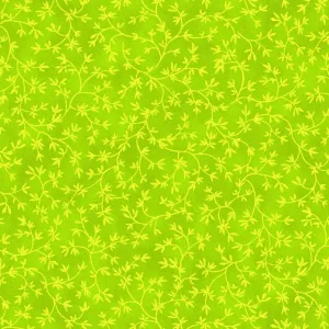 Stof Fabrics Quilters Coordinates Lime Leaf Vines Cotton Prints