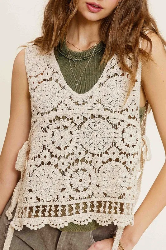 Summer Chic Crochet Vest Top