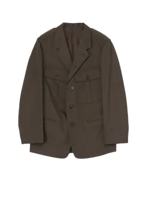 T/C TWILL ACTION PLEATS JACKET