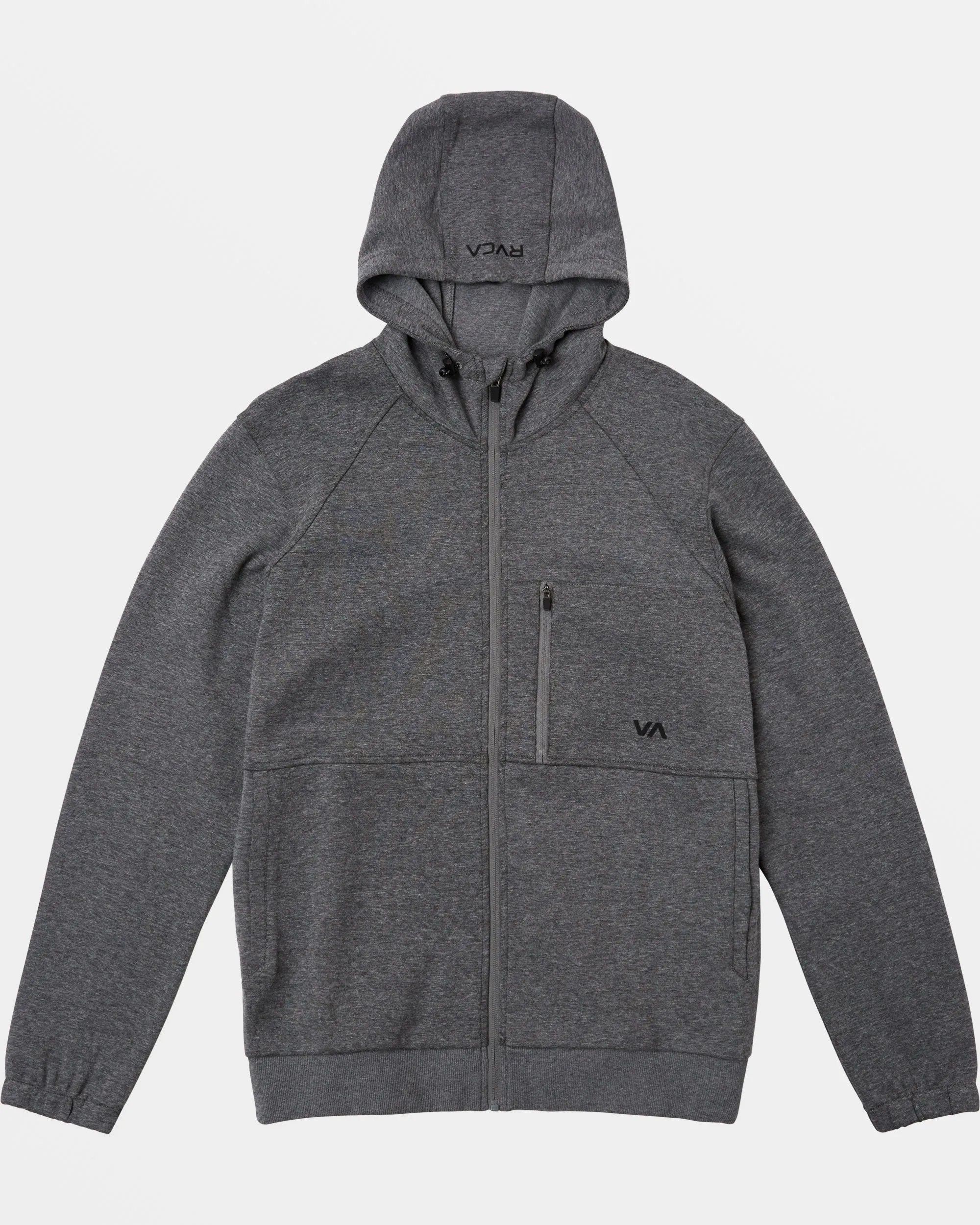 Tech Zip-Up Fleece Hoodie II - Heather Grey 2