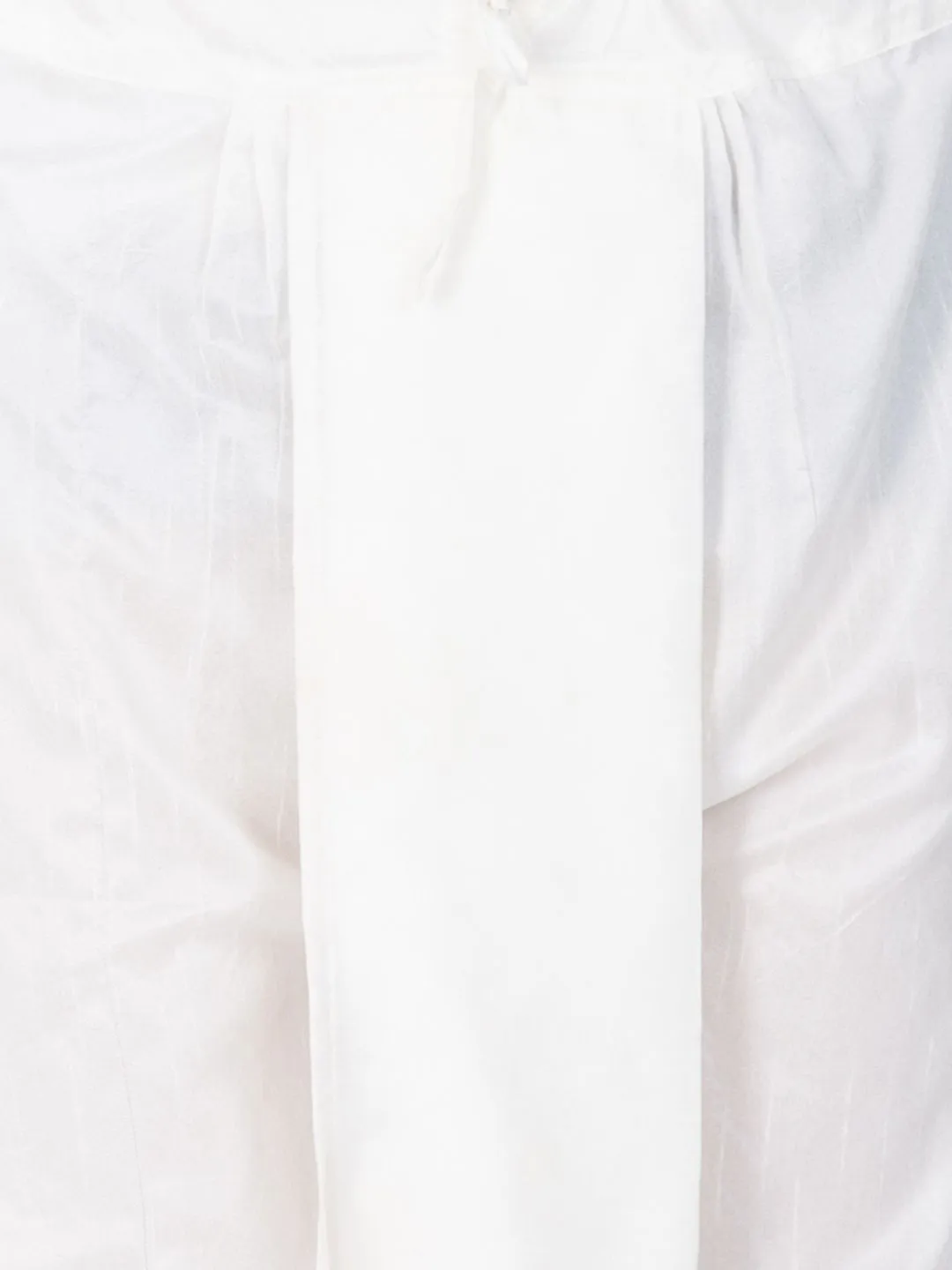 VM By VASTRAMAY Men's White Cotton Silk Blend Dhoti