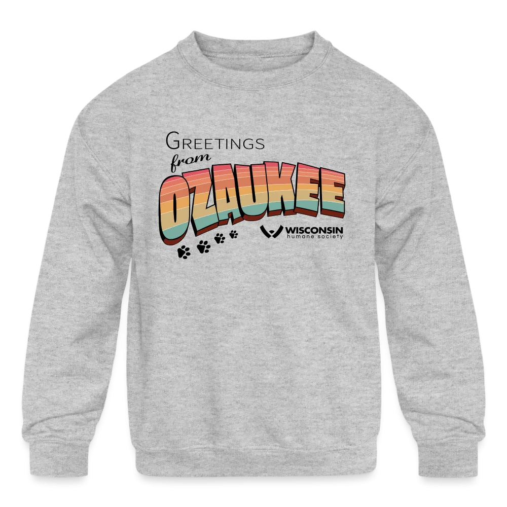 WHS "Greetings from Ozaukee" Kids' Crewneck Sweatshirt