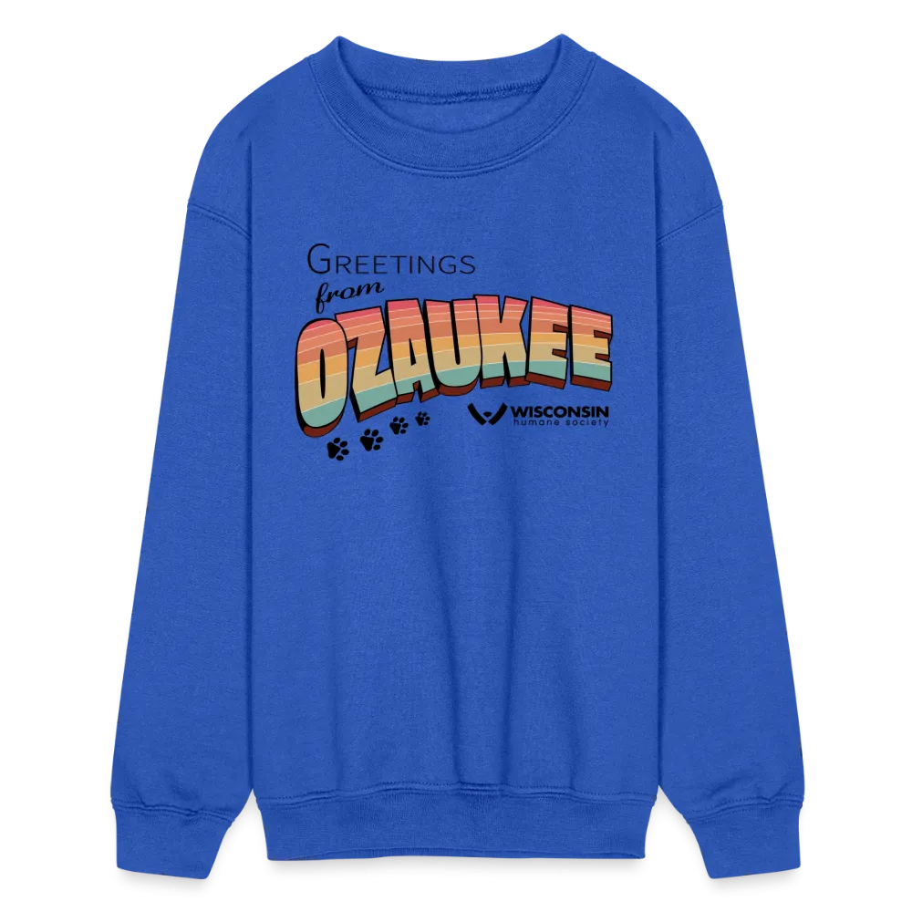 WHS "Greetings from Ozaukee" Kids' Crewneck Sweatshirt