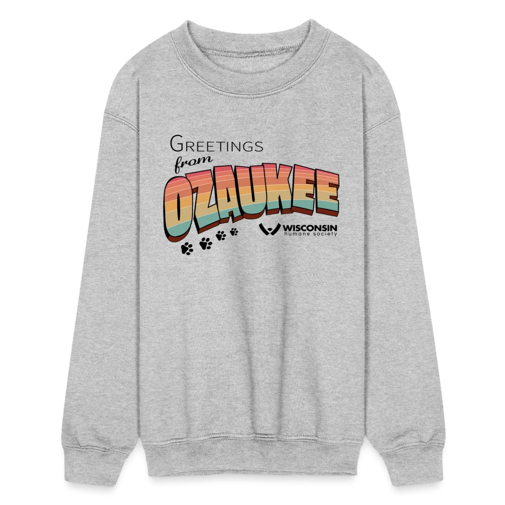 WHS "Greetings from Ozaukee" Kids' Crewneck Sweatshirt