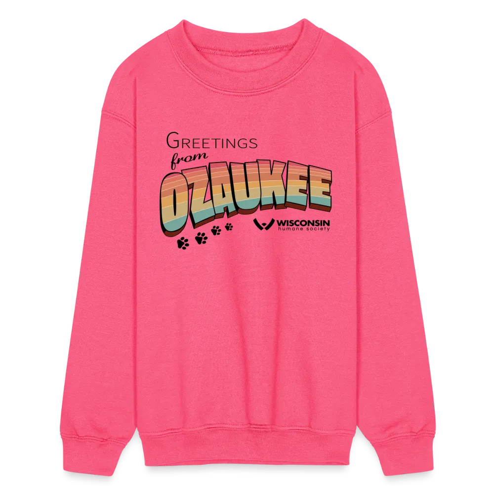 WHS "Greetings from Ozaukee" Kids' Crewneck Sweatshirt