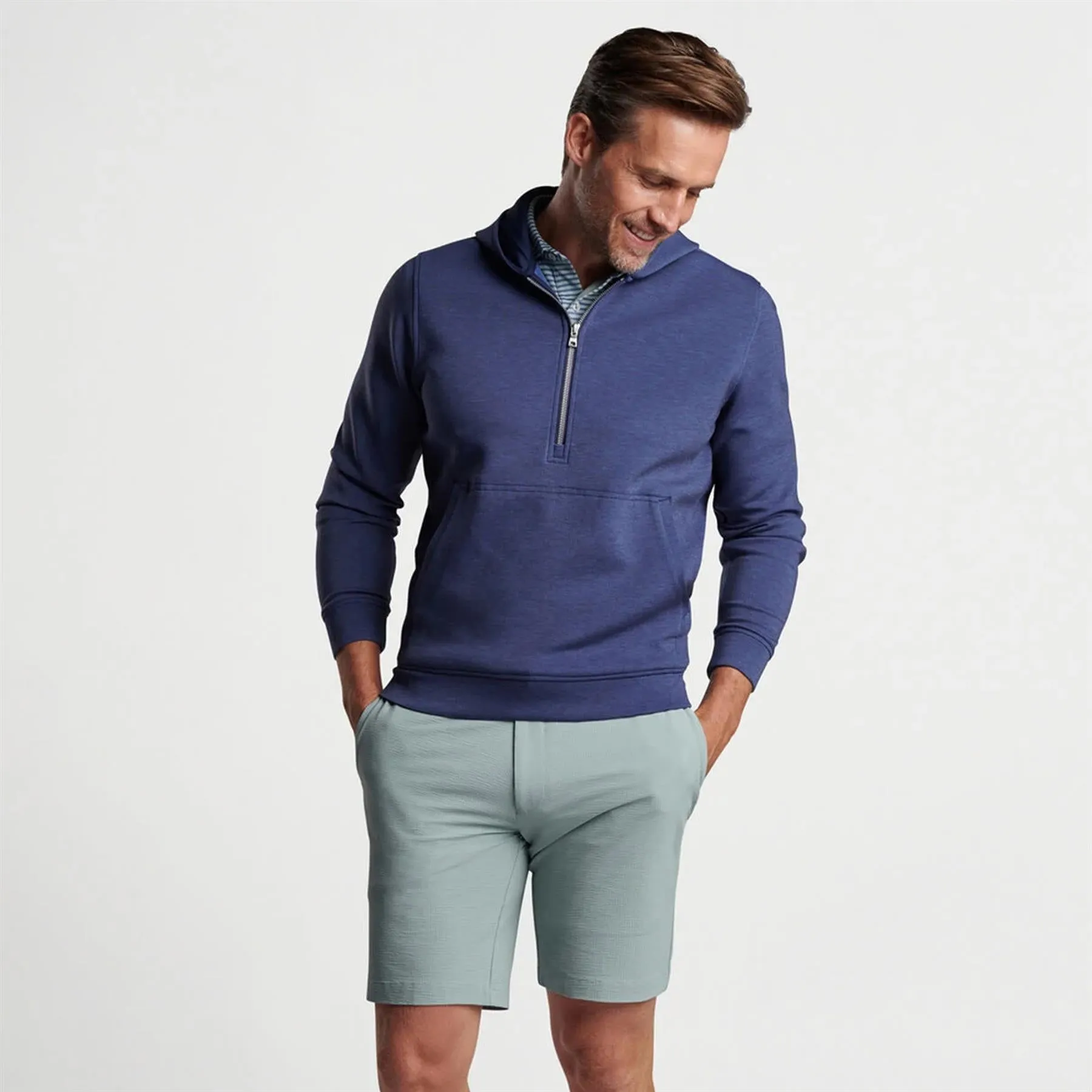 Winsome Half Zip Hoodie Blue Pearl - SS24