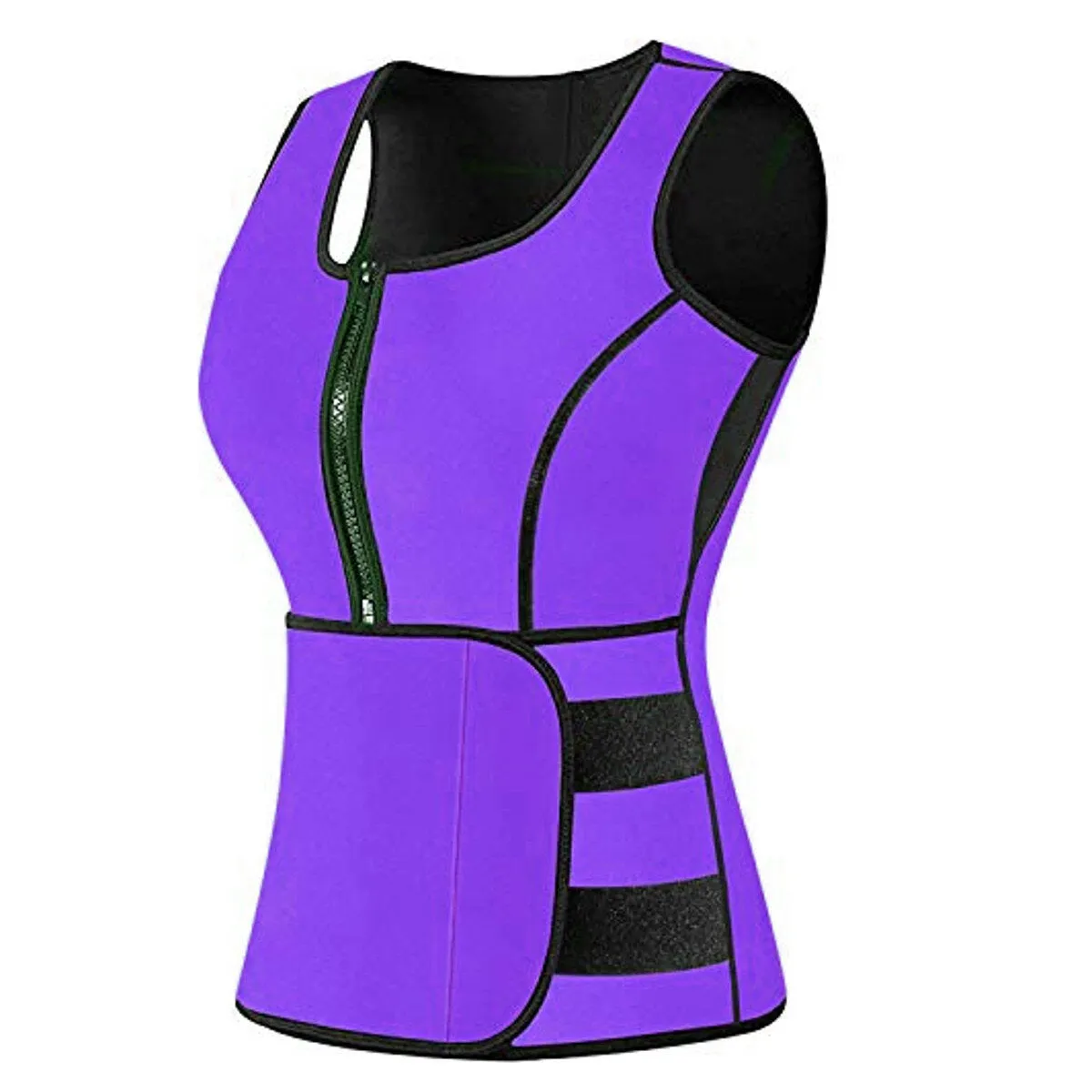 Women Adjustable Sauna Slimming Sweat Belt Vest Waist Body Shaper Tank Tops Fitness Yoga Vest