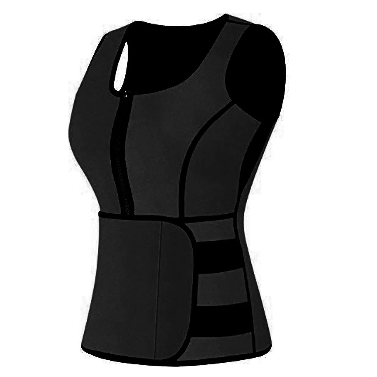 Women Adjustable Sauna Slimming Sweat Belt Vest Waist Body Shaper Tank Tops Fitness Yoga Vest