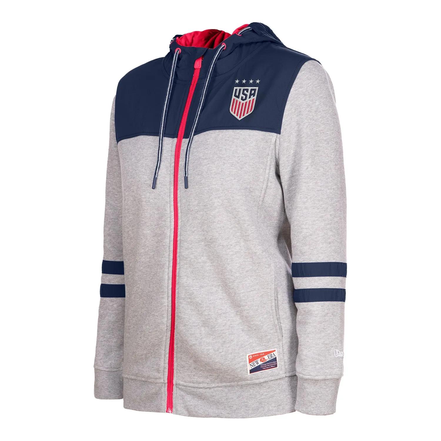 Women's New Era USWNT Full Zip Grey Jacket