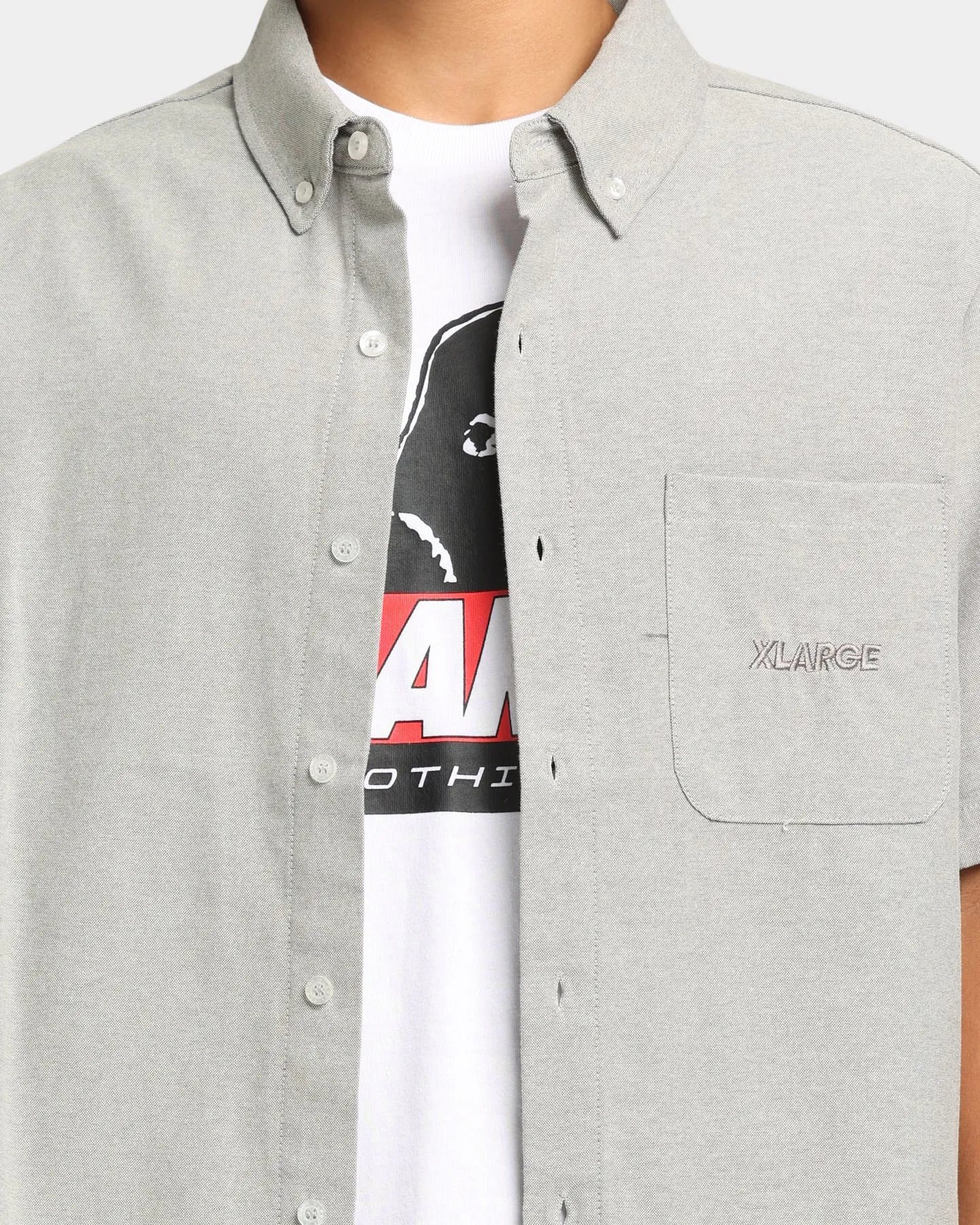 XLARGE 91 Oxford Shirt Light Grey